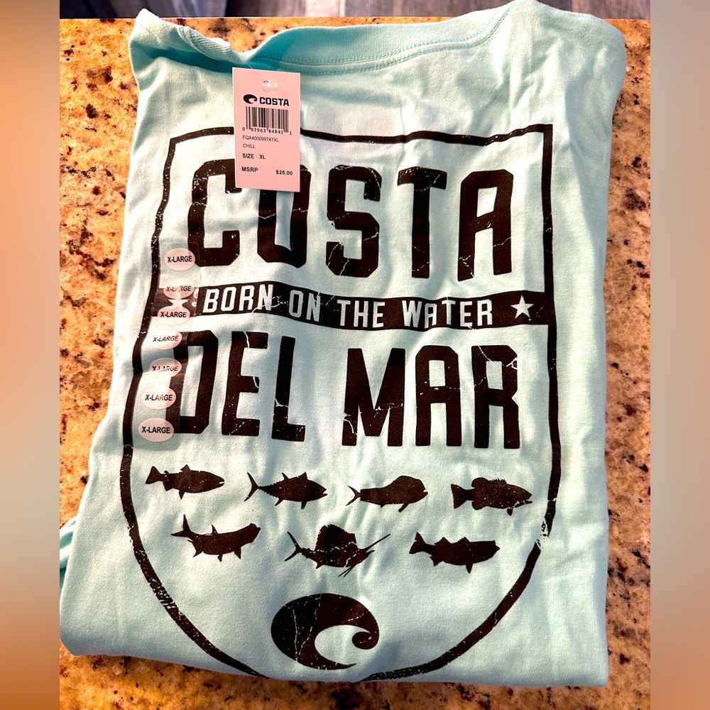 New Long Sleeve Costa Mens T-shirt.